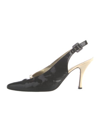Bottega Veneta Patent Leather Slingback Pumps