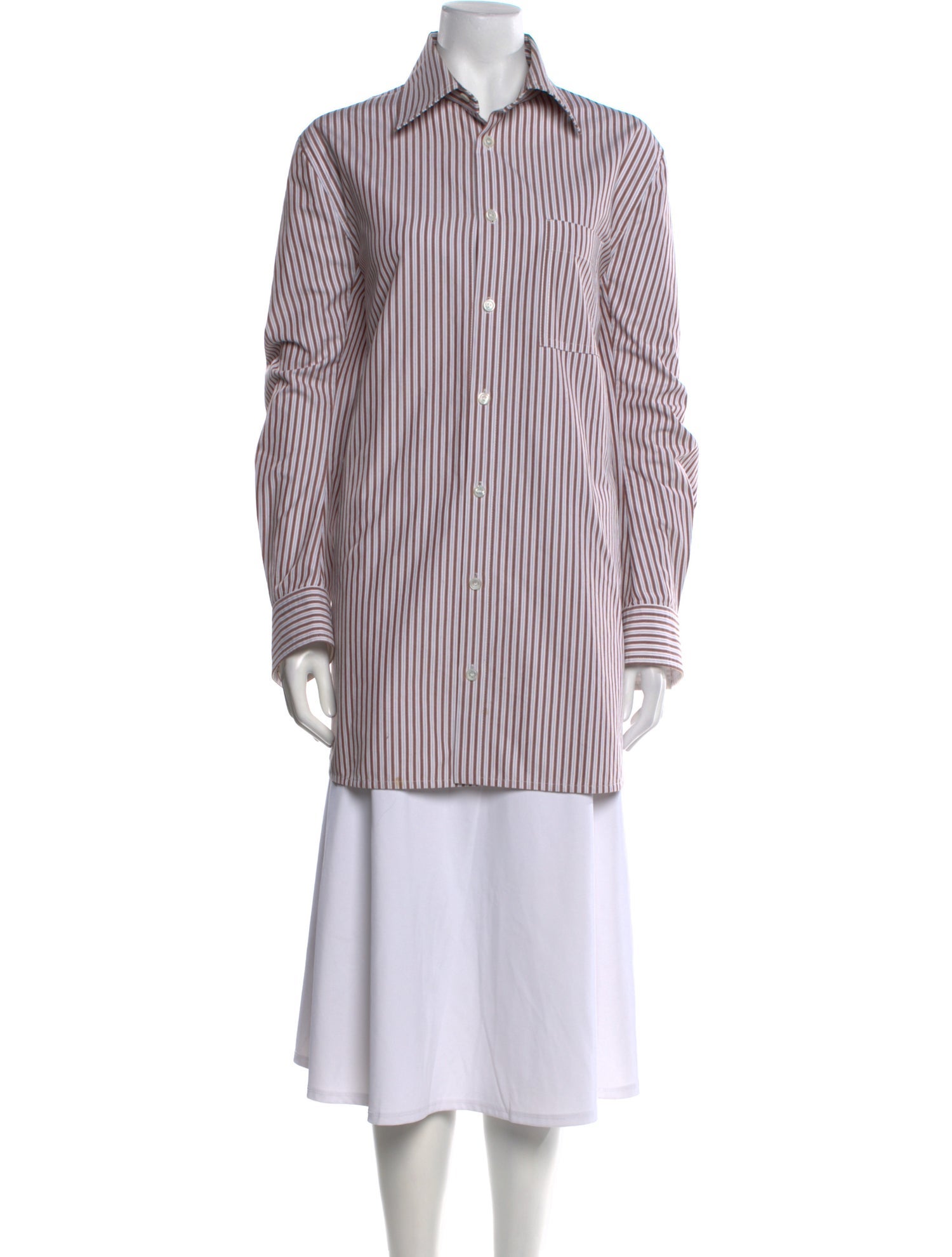 Bottega Veneta Striped Long Sleeve Tunic