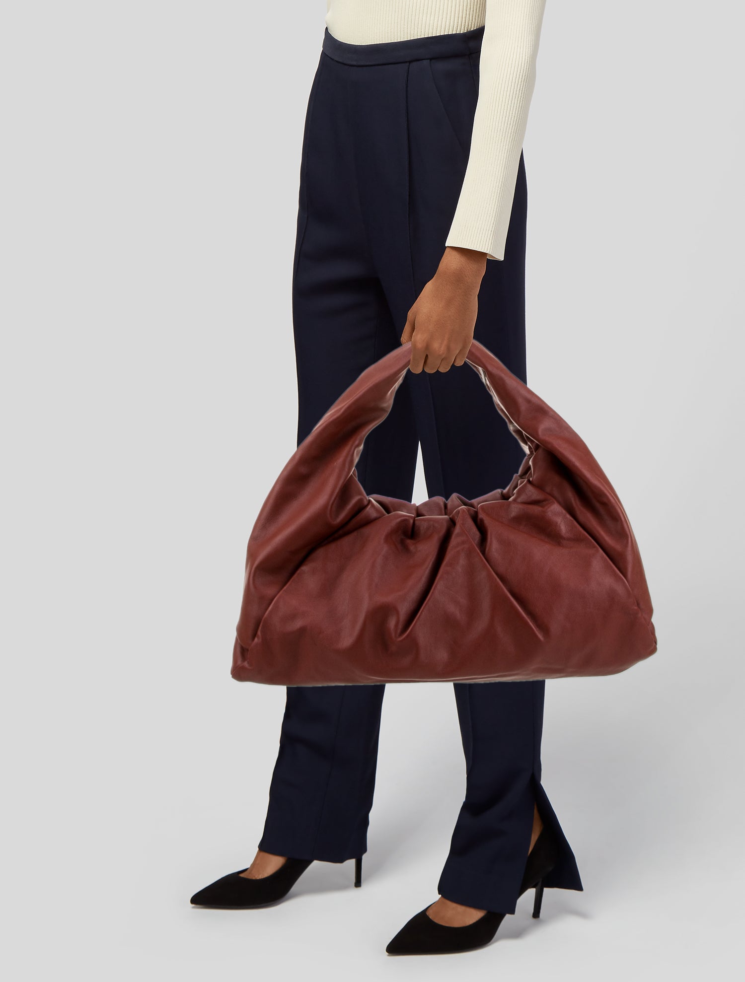 Bottega Veneta Leather Shoulder Pouch