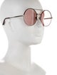 Bottega Veneta Round Tinted Sunglasses