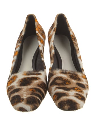 Bottega Veneta Ponyhair Animal Print Pumps