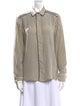 Bottega Veneta Silk Printed Button-Up Top