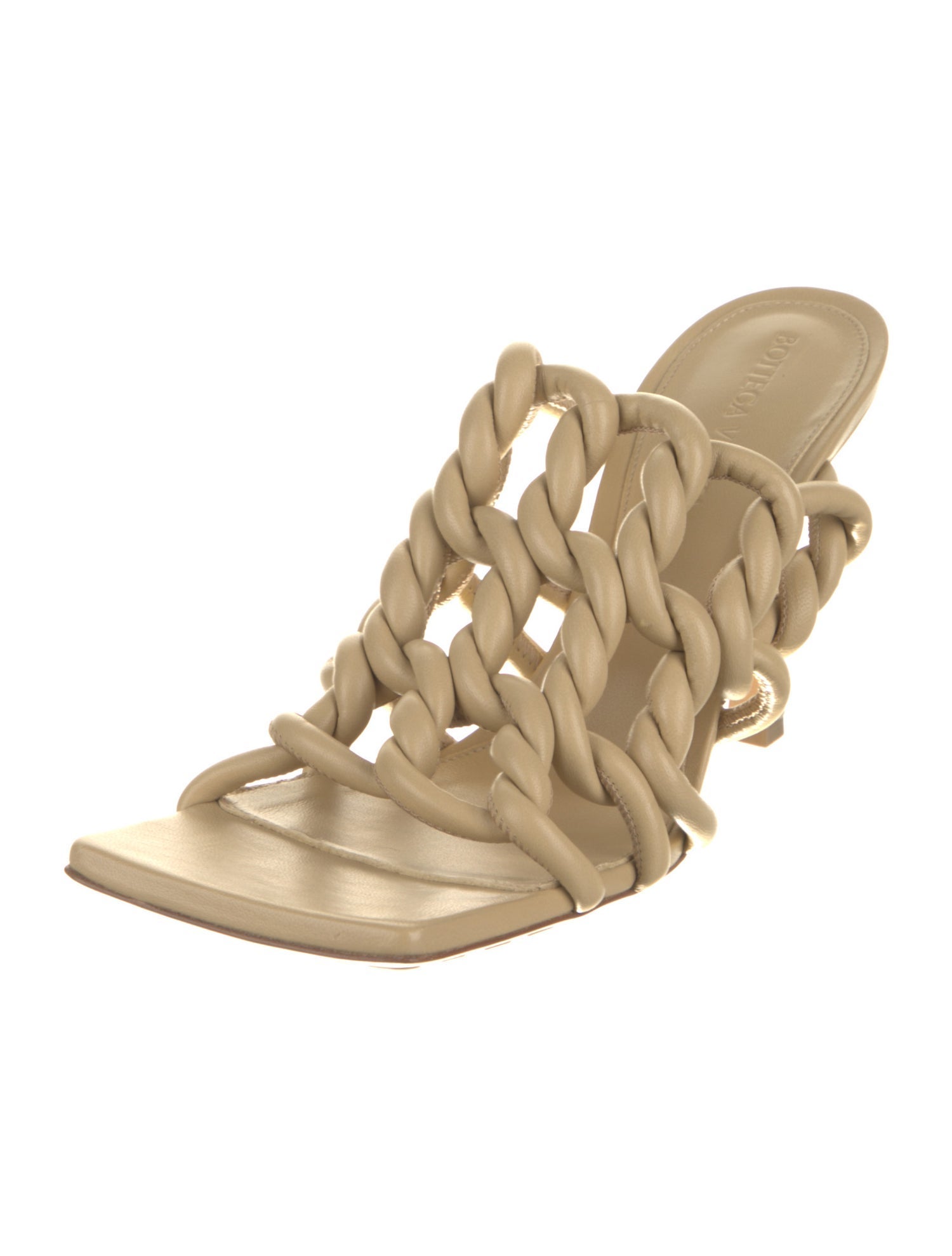 Bottega Veneta Leather Gladiator Sandals