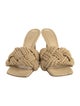 Bottega Veneta Intrecciato Weave Raffia Slides