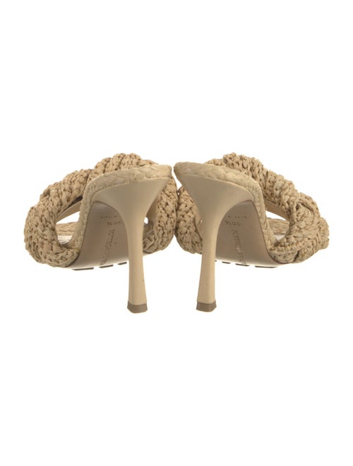 Bottega Veneta Intrecciato Weave Raffia Slides