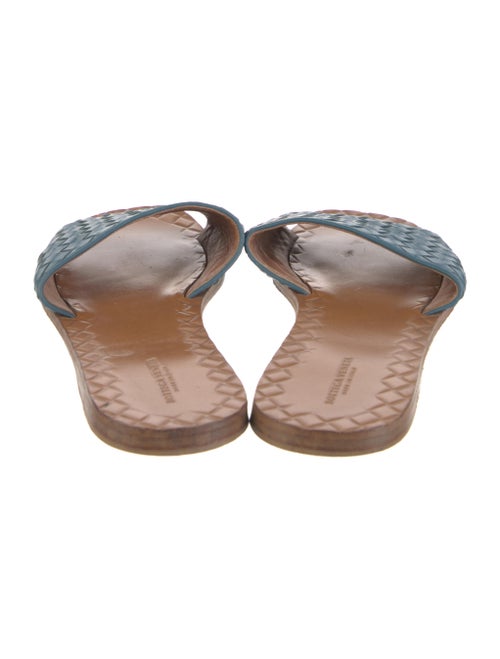 Bottega Veneta Intrecciato Weave Leather Slides
