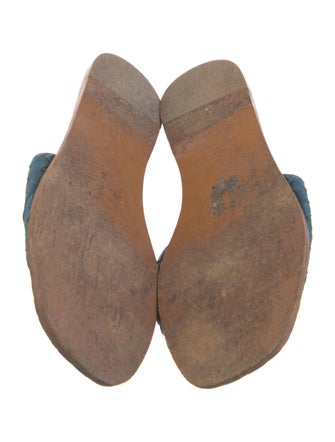 Bottega Veneta Intrecciato Weave Leather Slides