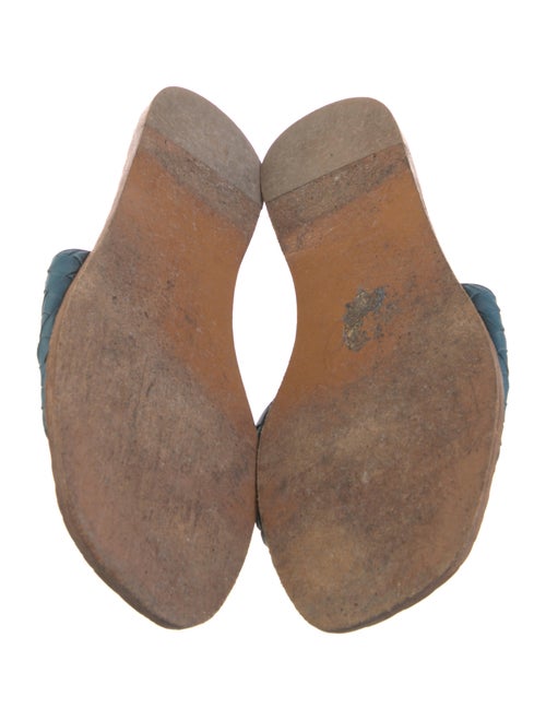 Bottega Veneta Intrecciato Weave Leather Slides