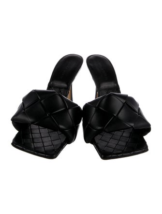 Bottega Veneta Intrecciato Weave Leather Slides