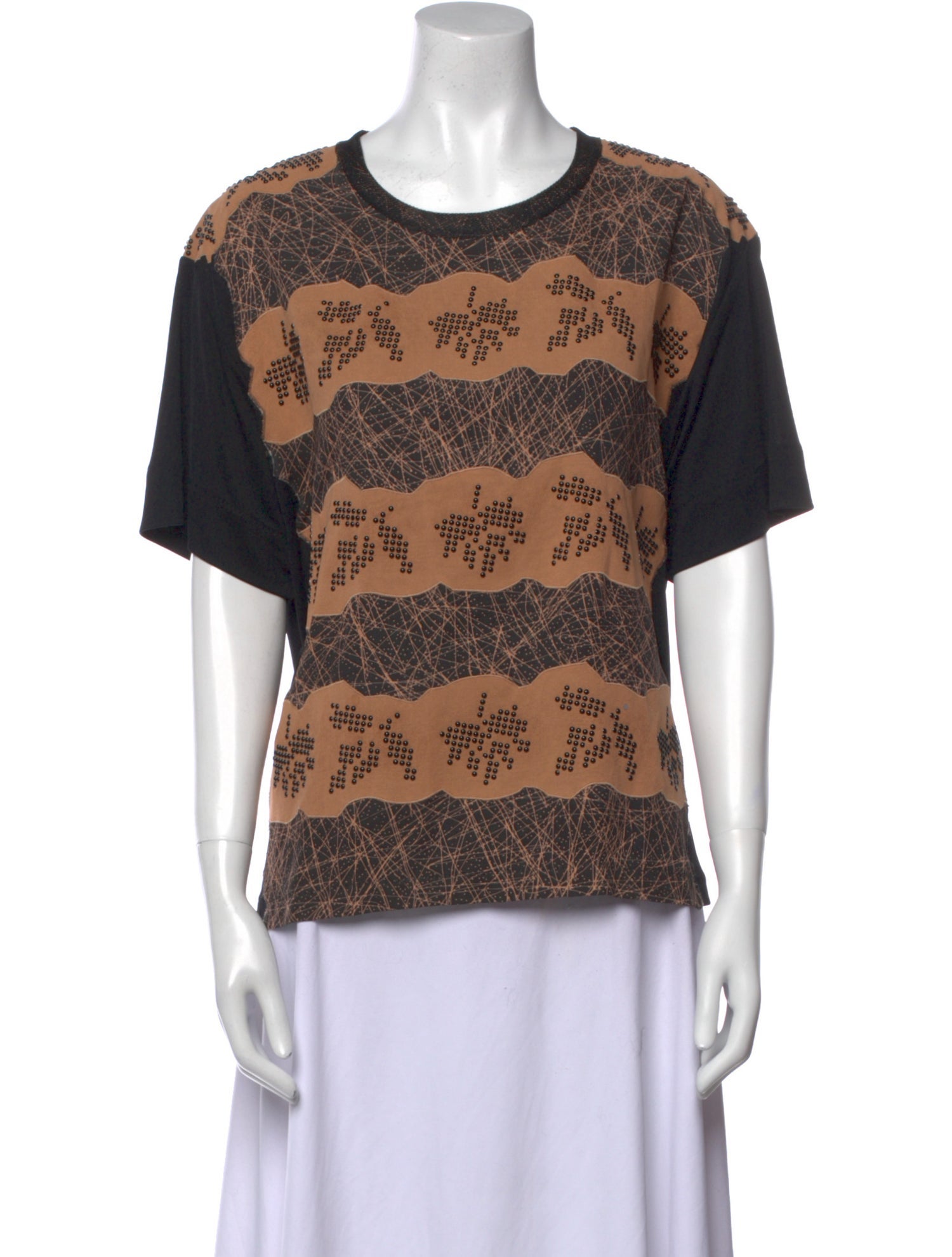 Bottega Veneta Paisley Print Crew Neck T-Shirt