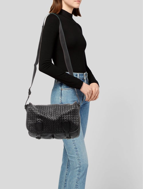 Bottega Veneta Leather Messenger Bag