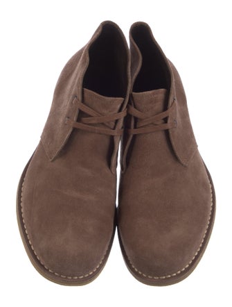 Bottega Veneta Suede Lace-Up Boots