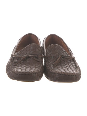 Bottega Veneta Intrecciato Weave Leather Loafers