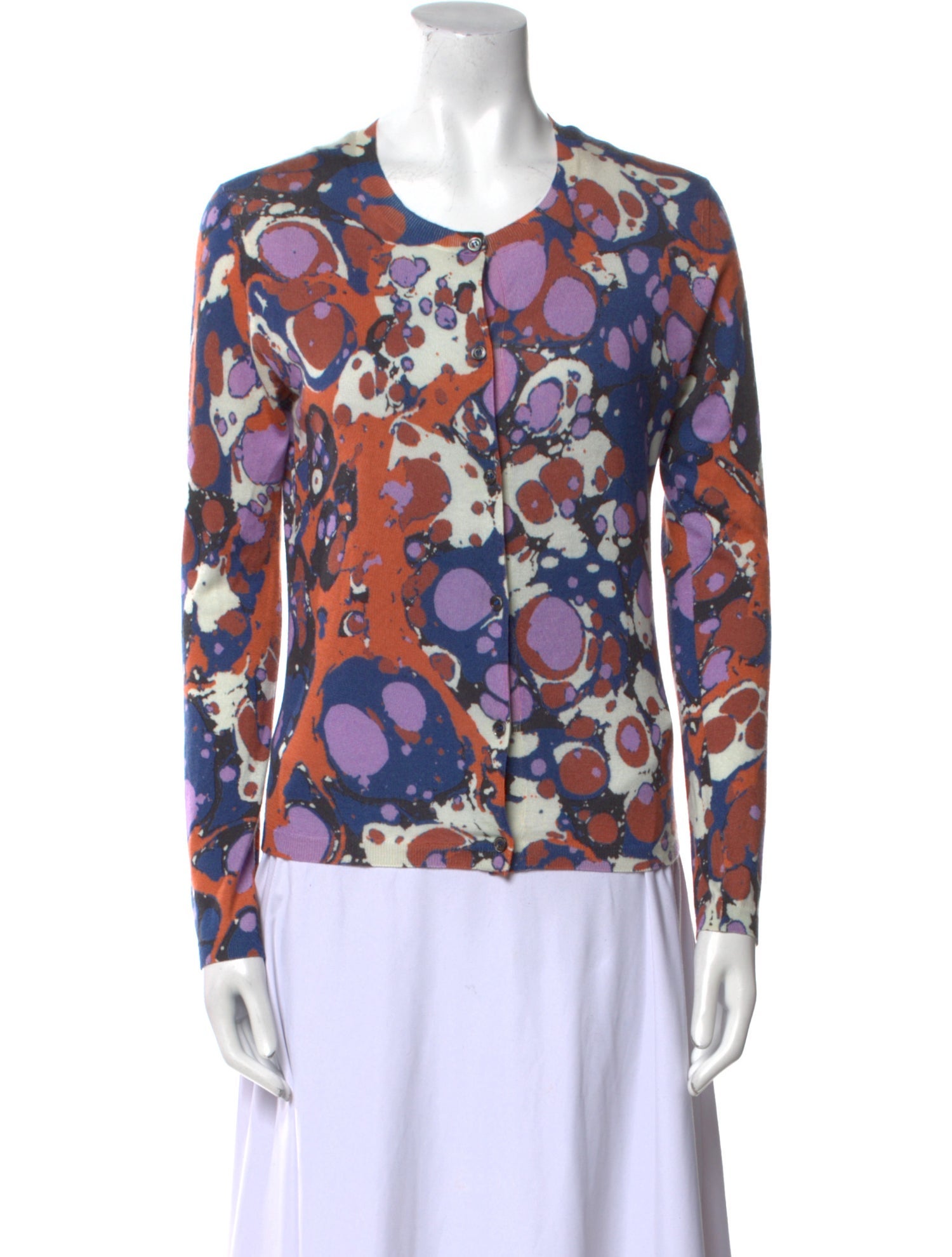Bottega Veneta Cashmere Floral Print Sweater