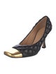 Bottega Veneta Leather Colorblock Pattern Pumps