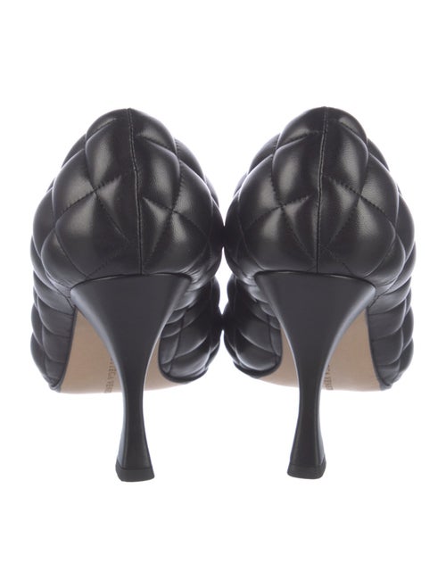Bottega Veneta Leather Colorblock Pattern Pumps