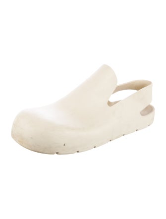 Bottega Veneta Rubber Cutout Accent Slingback Flats