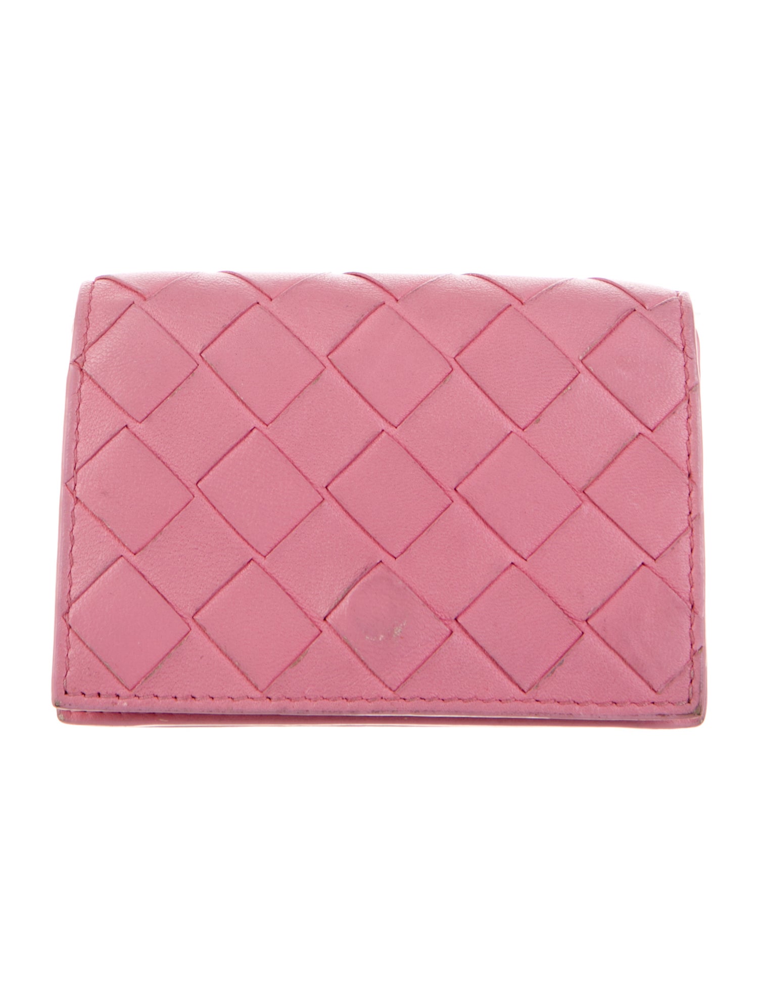 Bottega Veneta Intrecciato Weave Leather Compact Wallet