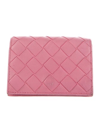 Bottega Veneta Intrecciato Weave Leather Compact Wallet