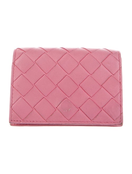 Bottega Veneta Intrecciato Weave Leather Compact Wallet