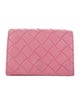 Bottega Veneta Intrecciato Weave Leather Compact Wallet
