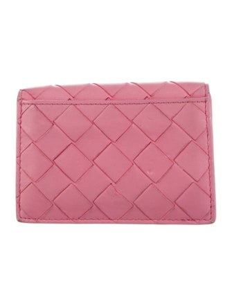 Bottega Veneta Intrecciato Weave Leather Compact Wallet