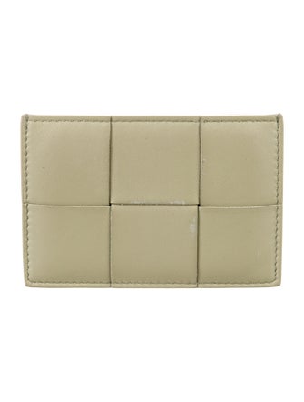 Bottega Veneta Cassette Intrecciato Weave Card Holder