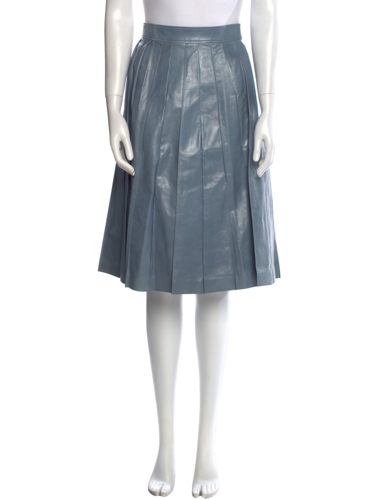 Bottega Veneta Leather Knee-Length Skirt w/ Tags