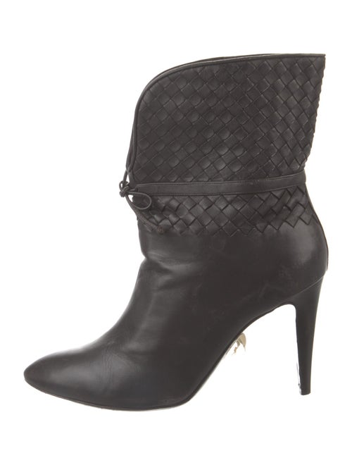 Bottega Veneta Intrecciato Weave Leather Boots