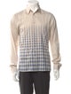 Bottega Veneta Plaid Print Long Sleeve Shirt