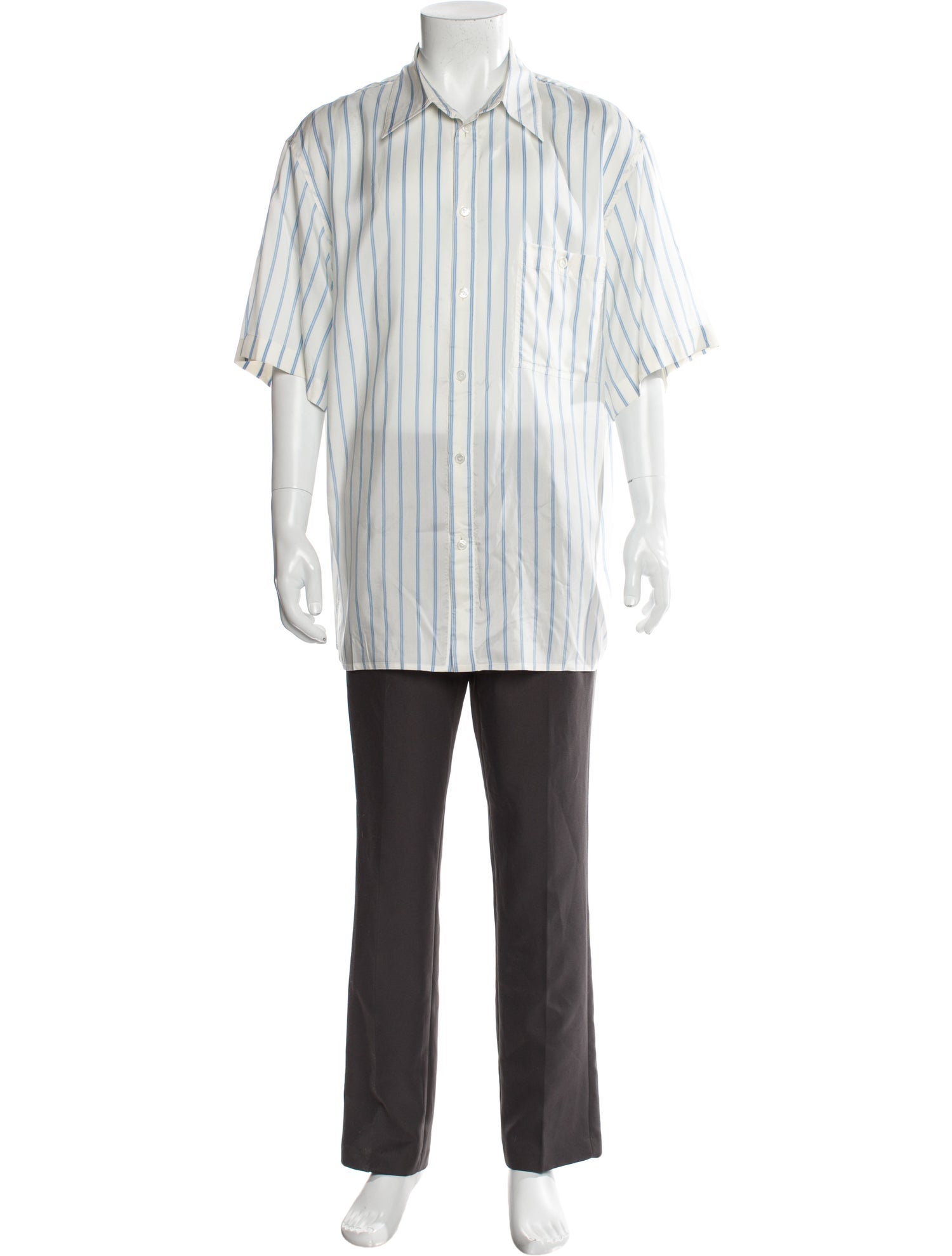 Bottega Veneta Silk Striped Shirt