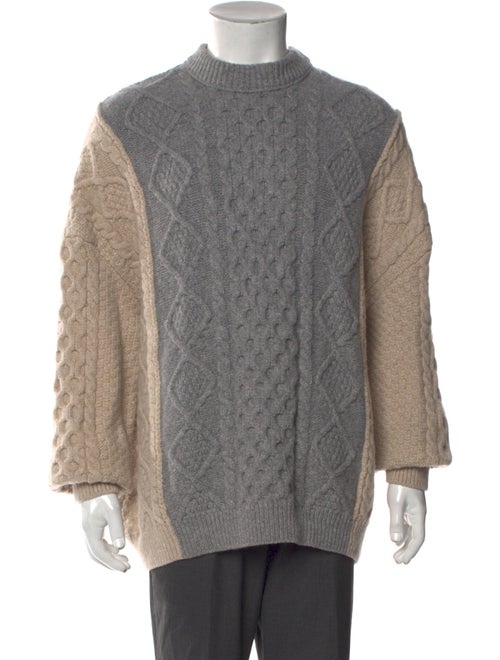 Bottega Veneta Wool Colorblock Pattern Pullover
