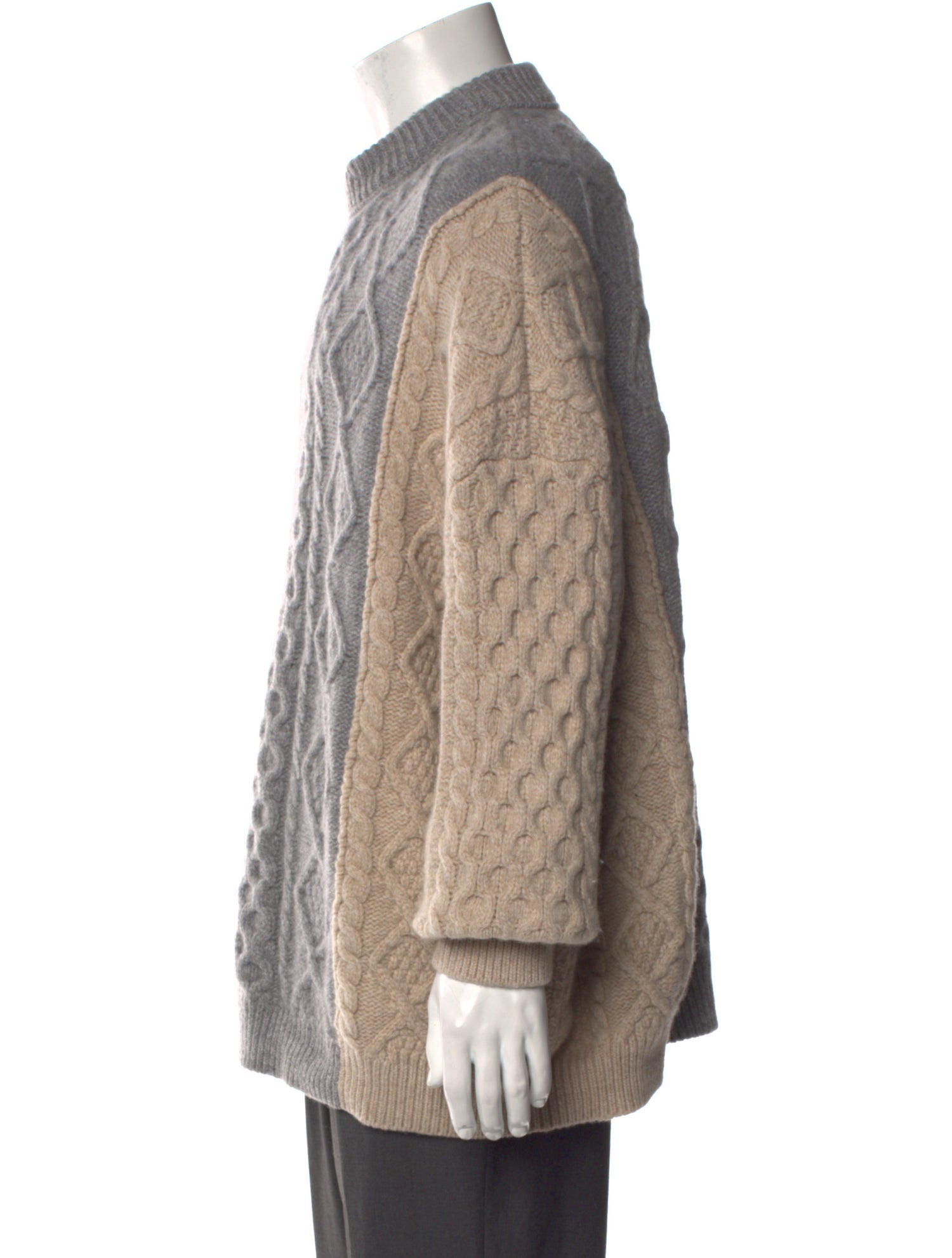 Bottega Veneta Wool Colorblock Pattern Pullover