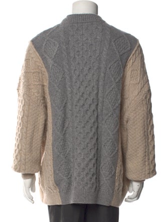 Bottega Veneta Wool Colorblock Pattern Pullover