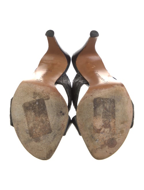 Bottega Veneta Intrecciato Weave Leather Slides