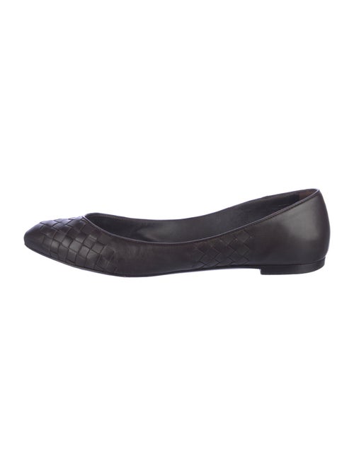 Bottega Veneta Intrecciato Weave Leather Flats