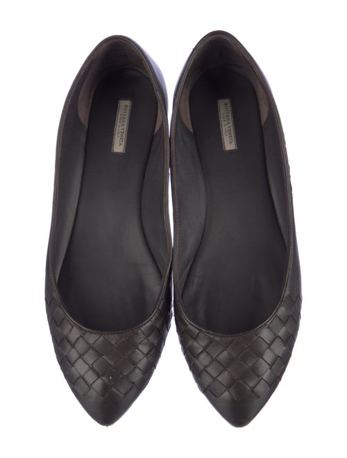 Bottega Veneta Intrecciato Weave Leather Flats