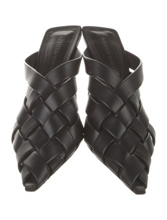 Bottega Veneta Intrecciato Weave Leather Mules
