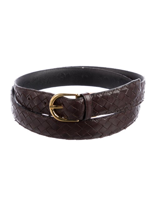 Bottega Veneta Intrecciato Weave Leather Belt