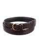Bottega Veneta Intrecciato Weave Leather Belt