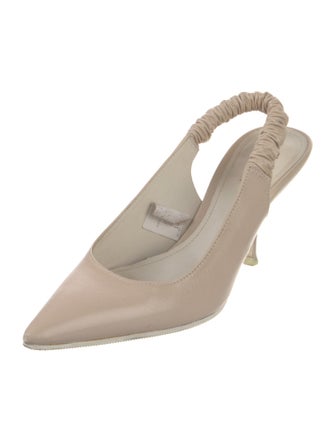 Bottega Veneta Leather Slingback Pumps