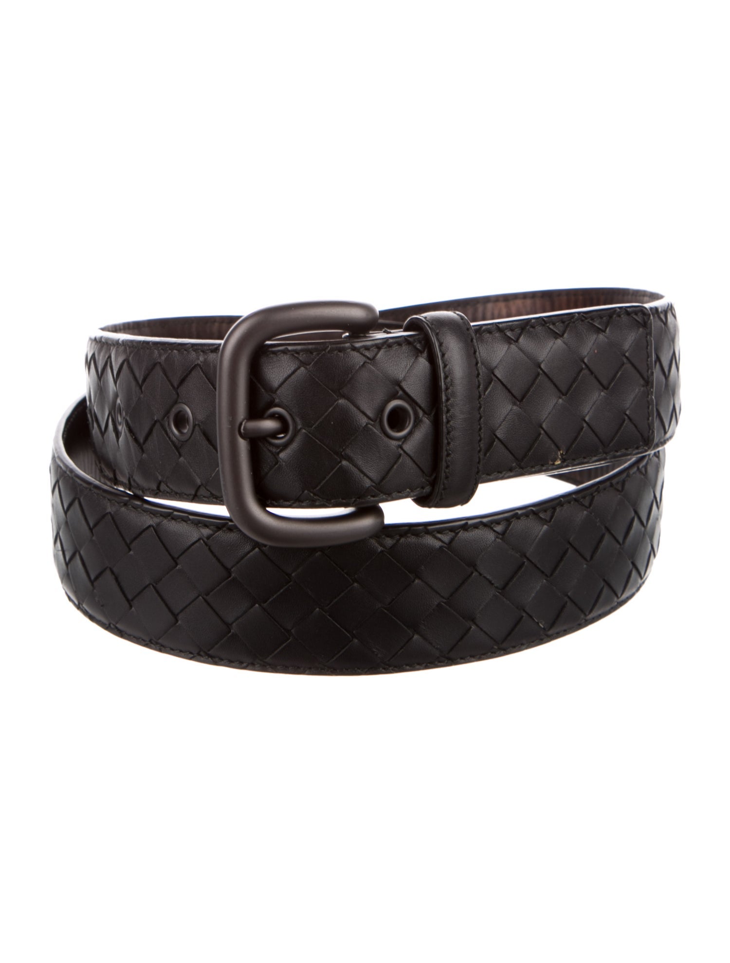 Bottega Veneta Intrecciato Weave Leather Belt