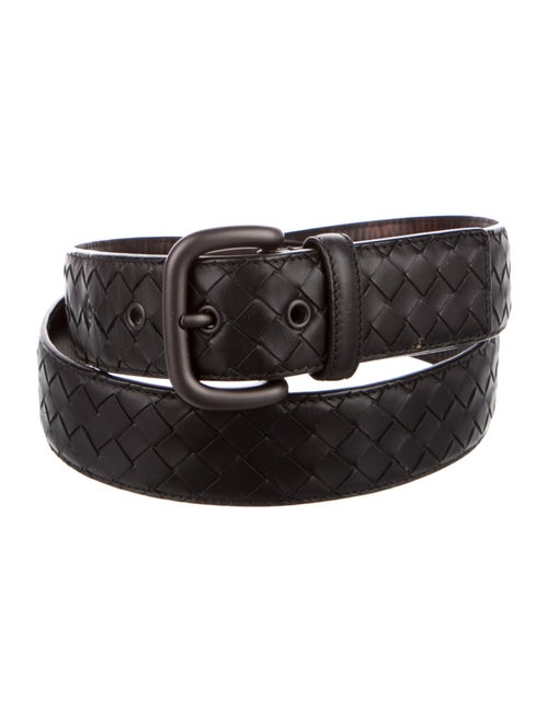 Bottega Veneta Intrecciato Weave Leather Belt