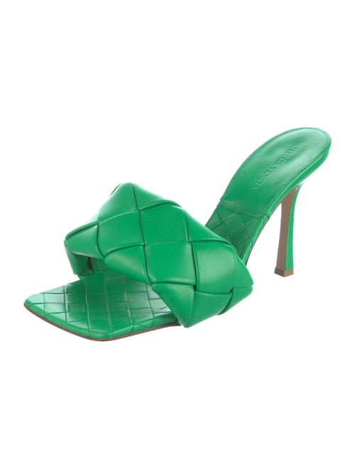 Bottega Veneta Intrecciato Weave Leather Slides