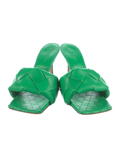 Bottega Veneta Intrecciato Weave Leather Slides