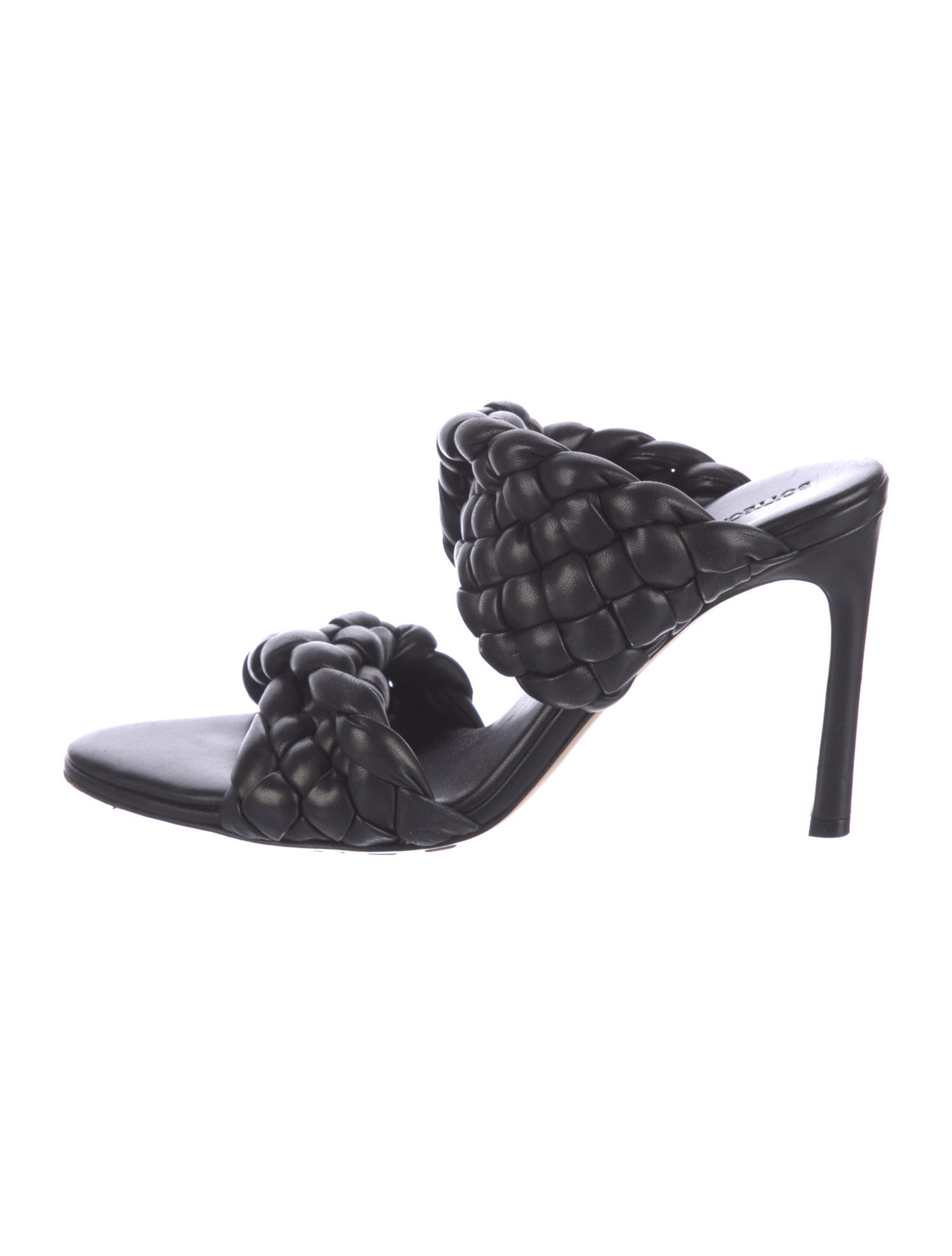 Bottega Veneta Intrecciato Weave Leather Slides