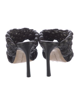 Bottega Veneta Intrecciato Weave Leather Slides