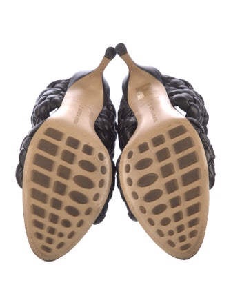 Bottega Veneta Intrecciato Weave Leather Slides