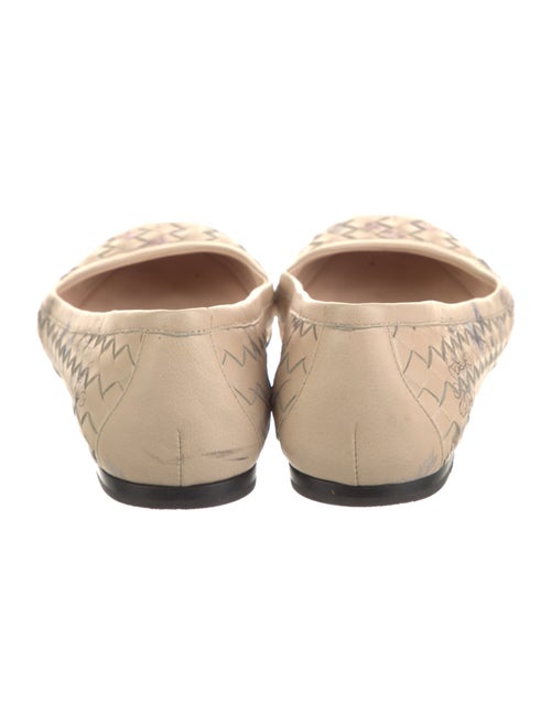 Bottega Veneta Intrecciato Weave Leather Ballet Flats