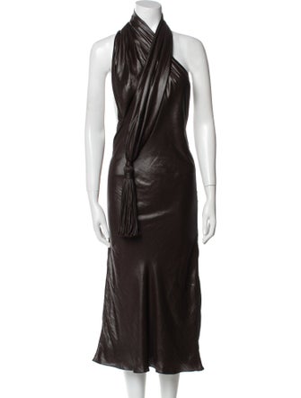 Bottega Veneta Halterneck Midi Length Dress